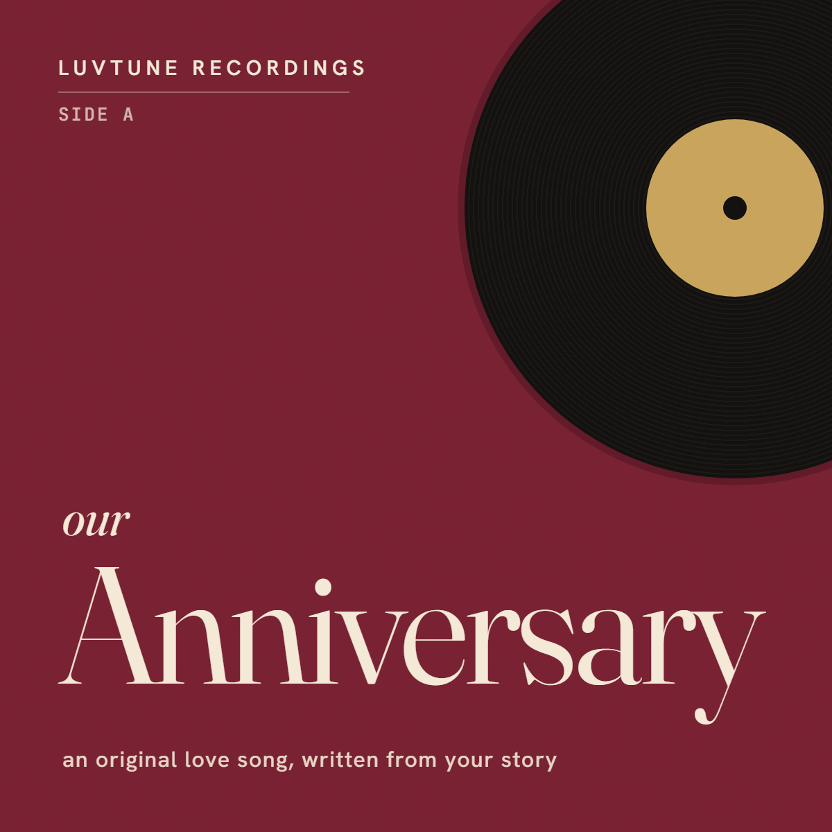 Custom Anniversary Song
