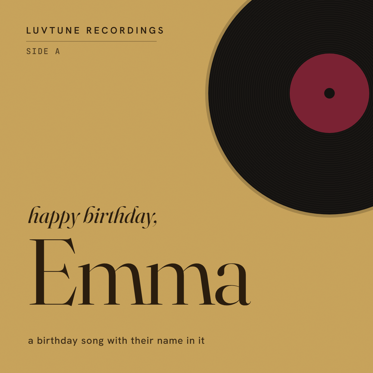 Custom Birthday Song