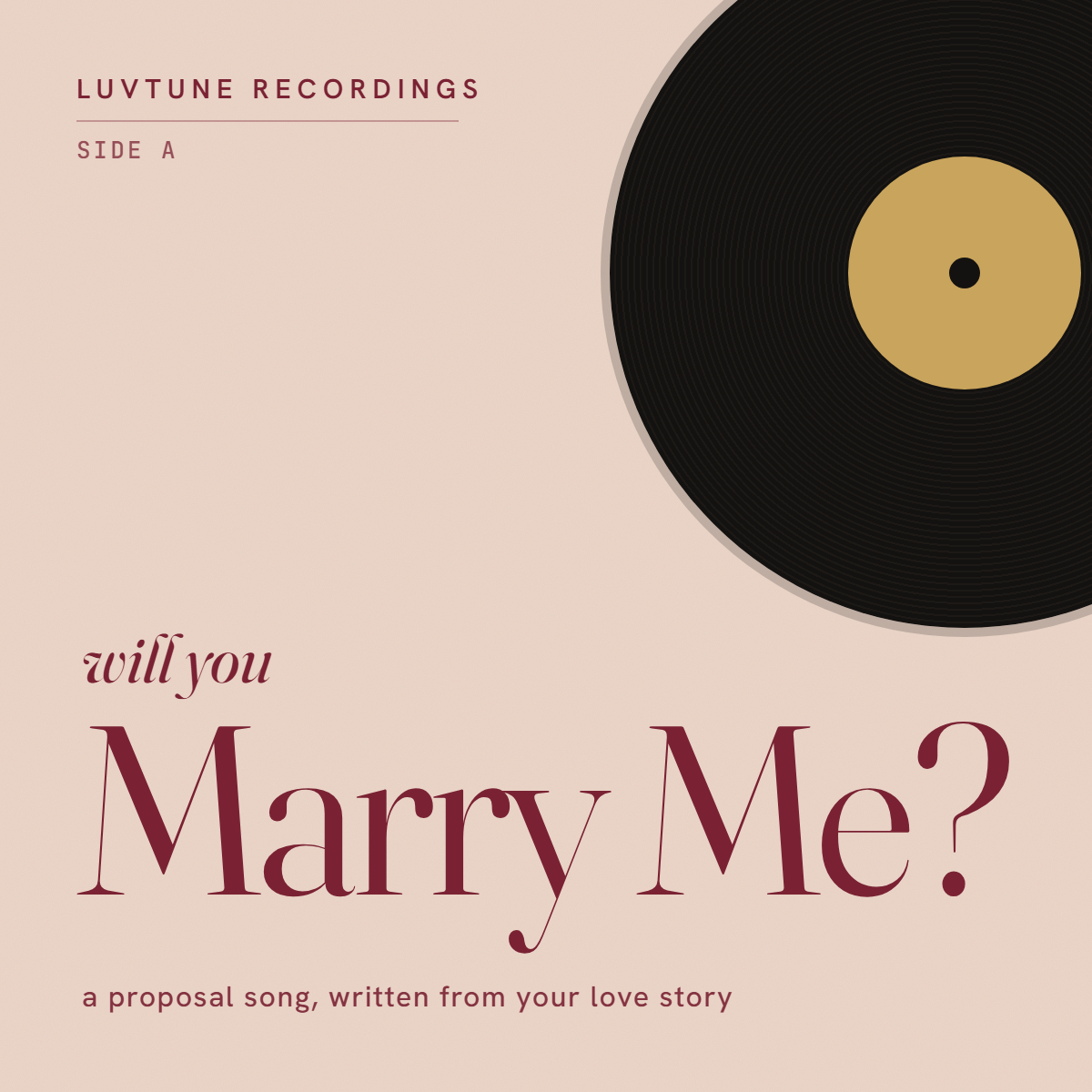 Custom Proposal Song